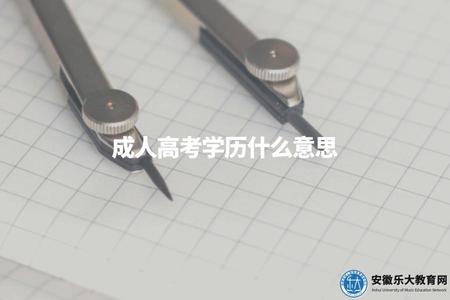 成人高考學歷什么意思（成人高考學歷和全日制的區別）