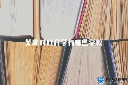 蕪湖對口升學有哪些學校（蕪湖地區對口升學學校名單）