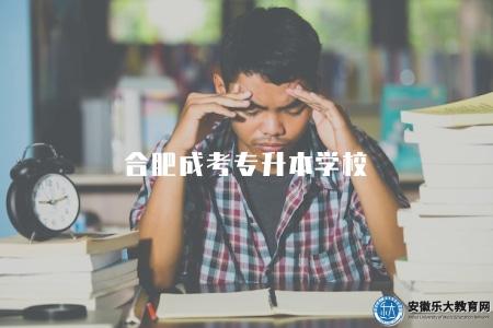 合肥成考專升本學校（成考專升本學歷報名要求）