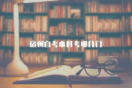 宿州自考本科考哪幾門（宿州地區自考本科可考科目簡介）