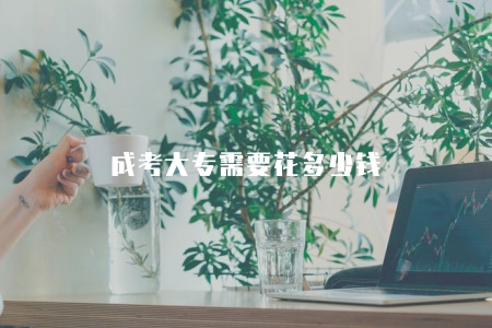 成考大專需要花多少錢（1100元-1700元左右）