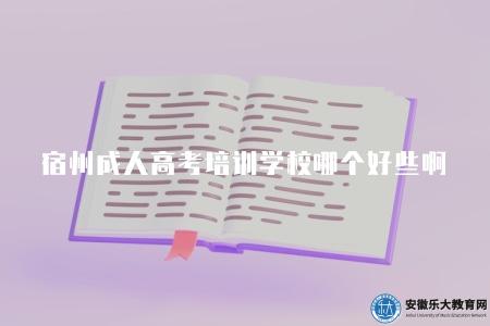 宿州成人高考培訓學校哪個好些啊（成人高考培訓機構推薦）