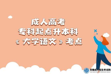 安徽成人高考专科起点升本科《大学语文》考点