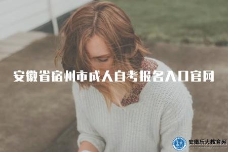 安徽省宿州市成人自考報名入口官網（安徽省考試院）