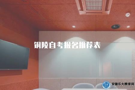 銅陵自考報名推薦表（推薦學校有三個）