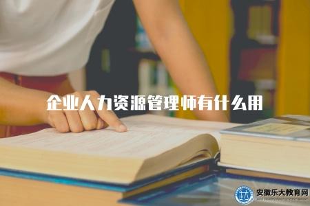 企業人力資源管理師有什么用（考取企業人力資源管理師的3大好處）