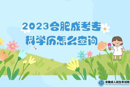 2023合肥成考專科學歷怎么查詢（2023成考專科學籍的查詢方式）.jpg
