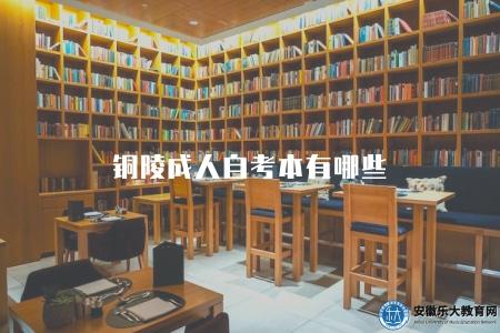 銅陵成人自考本有哪些（銅陵自考本科專業介紹）