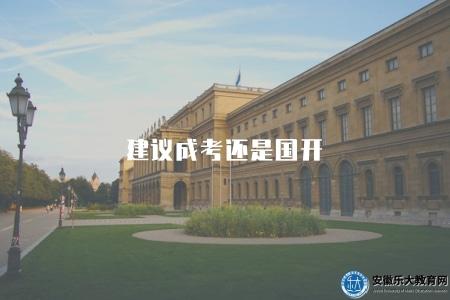 建議成考還是國開（提供針對性的建議，成考與國開選擇的比較）