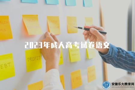 2023年成人高考試卷語文(回顧的語文試卷內容) 2023年成人高考試卷語文(回顧的語文試卷內容)