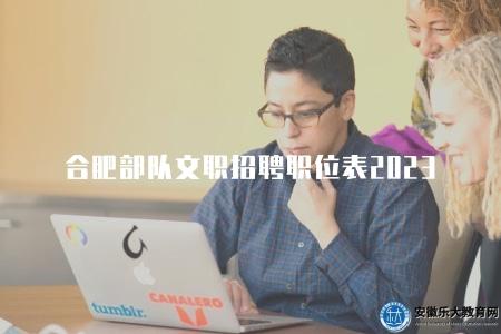 合肥部隊文職招聘職位表2023(四大崗位) 合肥部隊文職招聘職位表2023(四大崗位)