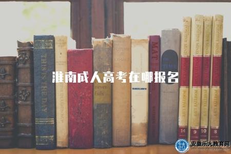 淮南成人高考在哪報名（淮南市教育考試院）