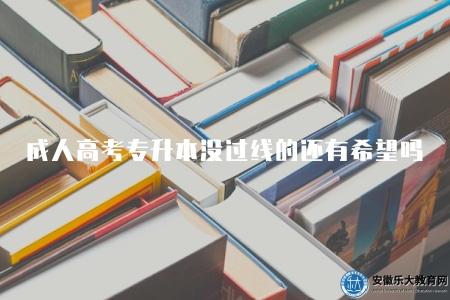 成人高考專升本沒過線的還有希望嗎（不應放棄希望）