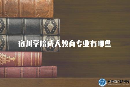 宿州學院成人教育專業有哪些(熱門專業介紹) 宿州學院成人教育專業有哪些(熱門專業介紹)
