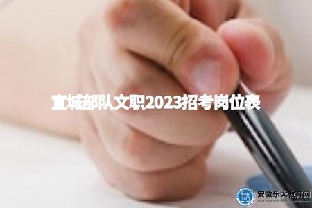 宣城部隊文職2023招考崗位表(讓關注招聘的考生及時掌握最新崗位和信息) 宣城部隊文職2023招考崗位表(讓關注招聘的考生及時掌握最新崗位和信息)