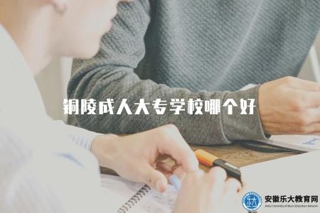 銅陵成人大專學校哪個好（銅陵成人大專學校推薦）