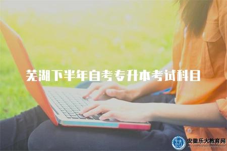 蕪湖下半年自考專升本考試科目（考哪幾門、多少分及格）