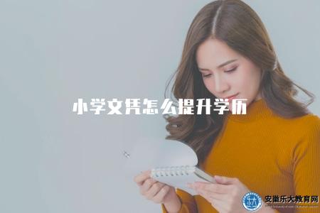 小學文憑怎么提升學歷(指導如何通過小學文憑提升學歷) 小學文憑怎么提升學歷(指導如何通過小學文憑提升學歷)