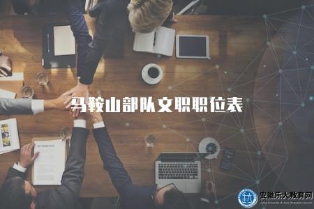 馬鞍山部隊文職職位表(有五大類崗位) 馬鞍山部隊文職職位表(有五大類崗位)