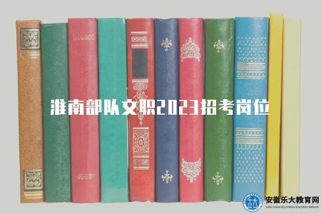 淮南部隊文職2023招考崗位（文職招考的崗位需求）