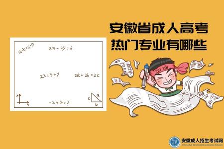 安徽省成人高考热门专业有哪些