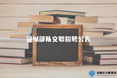 宣城部隊文職招聘公告、招聘程序、薪資待遇 宣城部隊文職招聘公告、招聘程序、薪資待遇
