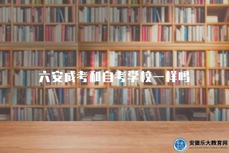 六安成考和自考學校一樣嗎（六安成考和自考學校存在一些明顯的差異）