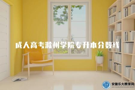 成人高考滁州學院專升本分數線（詳細分數線解讀）