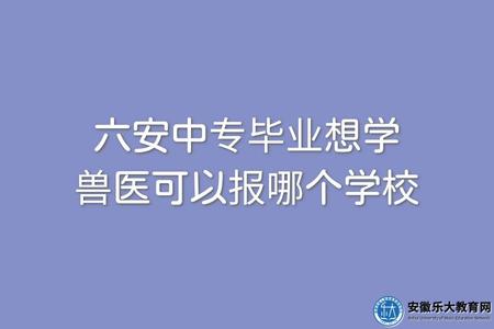 六安中專畢業想學獸醫可以報哪個學校（就業前景怎么樣）
