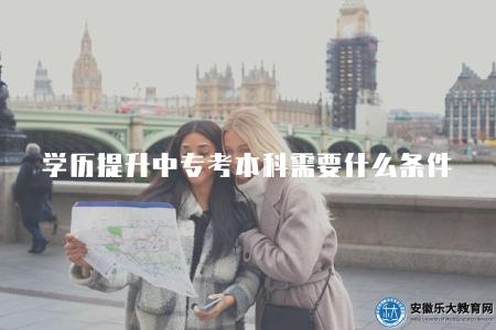 學歷提升中專考本科需要什么條件(學歷提升中專升本科申請條件) 學歷提升中專考本科需要什么條件(學歷提升中專升本科申請條件)