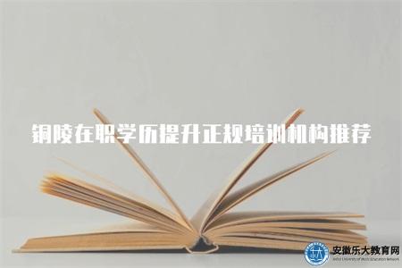 銅陵在職學歷提升正規培訓機構推薦（選擇權威培訓機構）