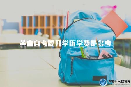 黃山自考提升學歷學費是多少（黃山地區自考學歷提升費用標準介紹）
