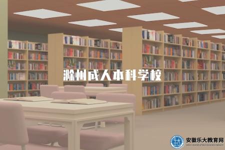 滁州成人本科學校（兩所成考專升本院校）