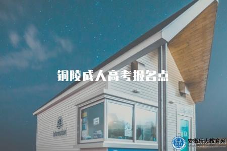銅陵成人高考報名點（2023銅陵成考3個報名地點）